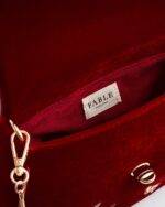 Borsa Floreale Bordeaux - immagine 7