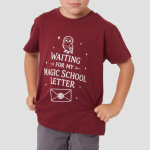 Tshirt Magic Letter Bordeaux