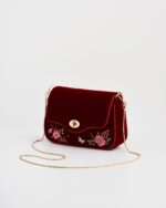 Borsa Floreale Bordeaux - immagine 6