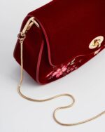 Borsa Floreale Bordeaux - immagine 8